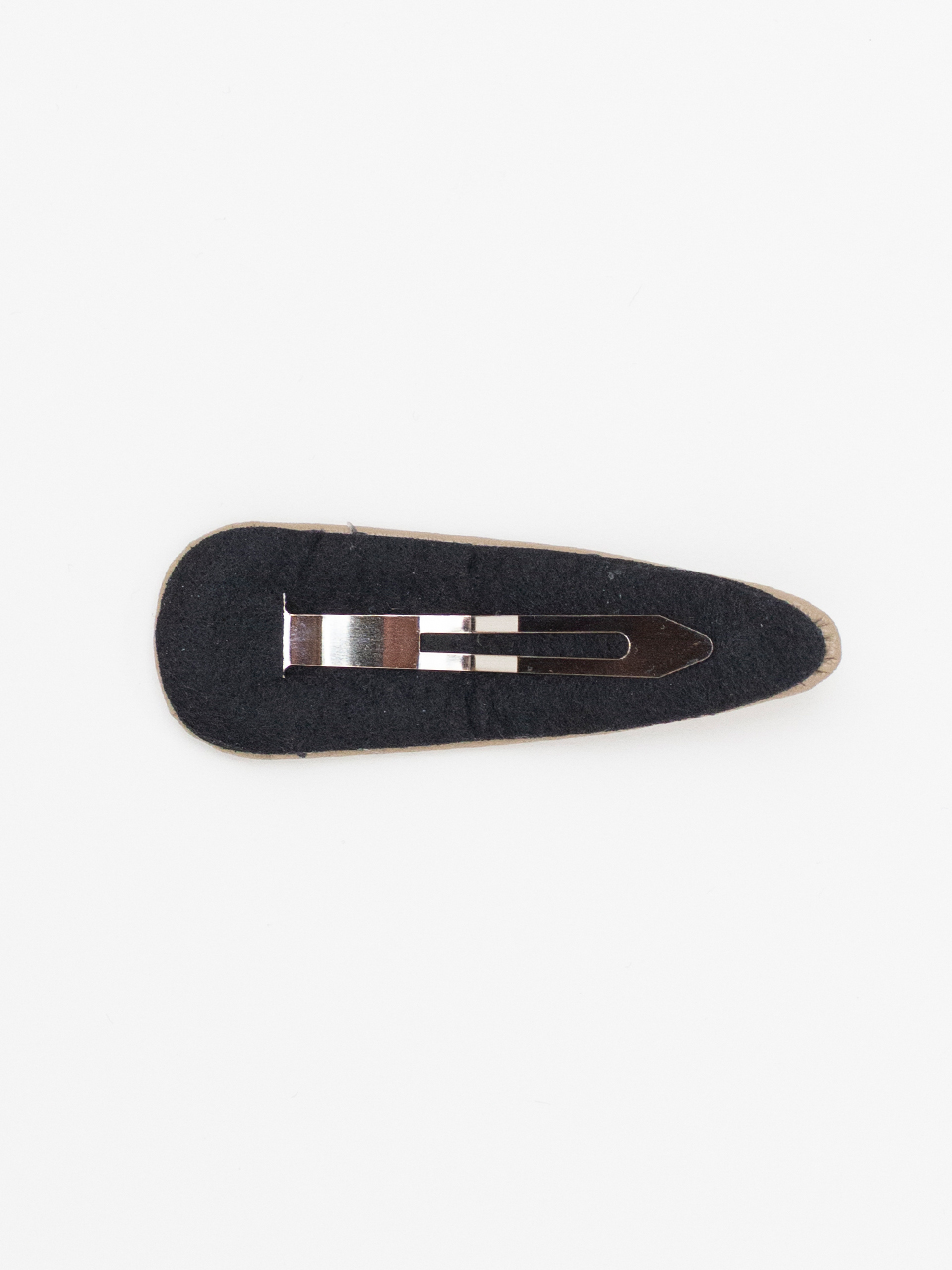 Faux Leather Hair Clips 2-Piece Set-フェイクレザーヘアー