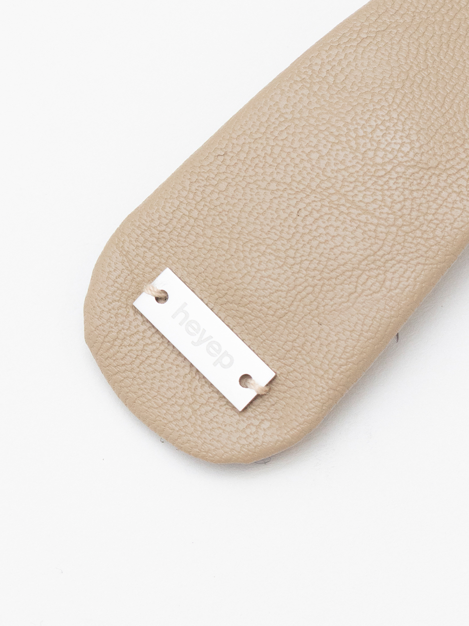 Faux Leather Hair Clips 2-Piece Set-フェイクレザーヘアー