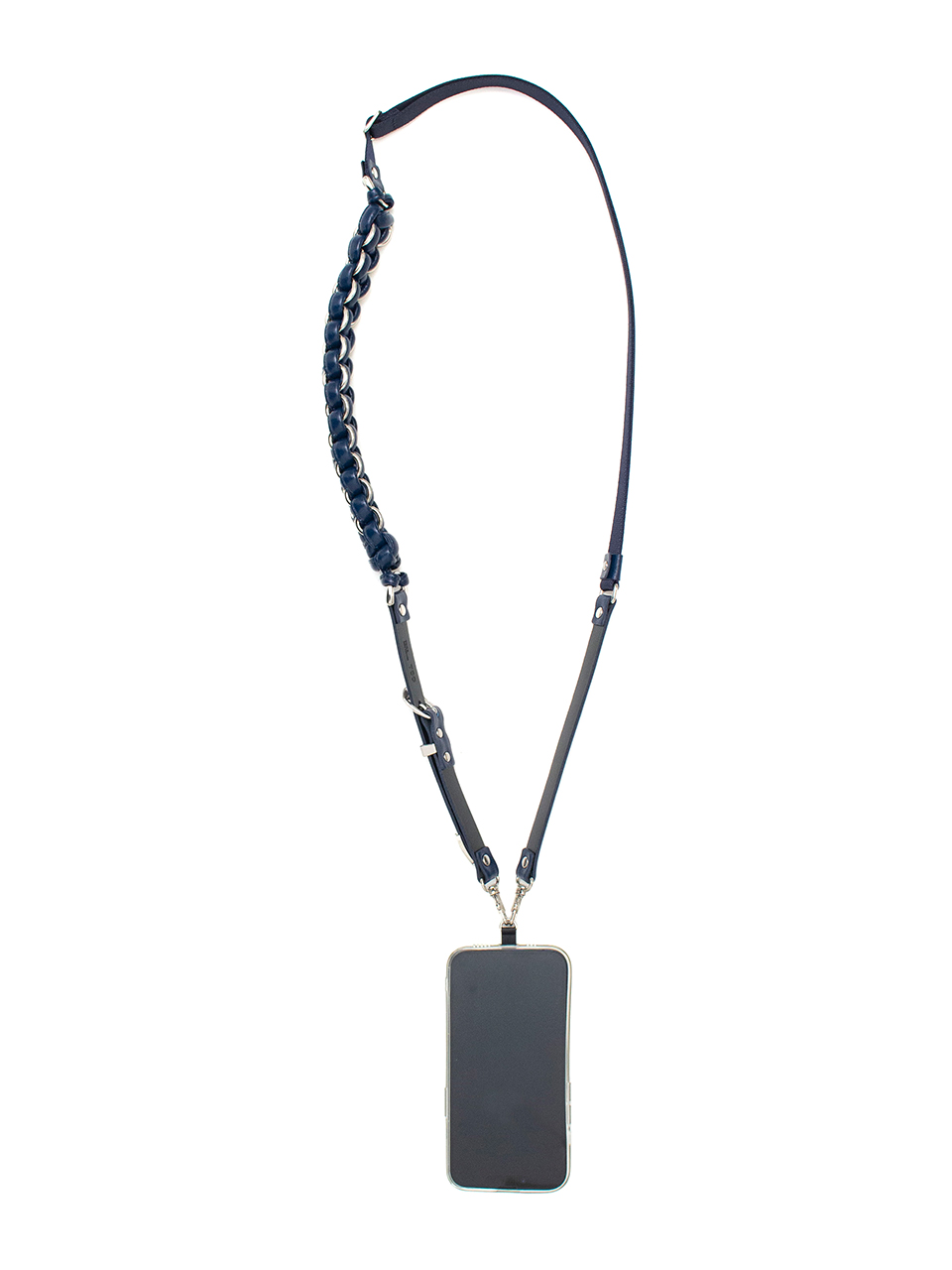 Leather braid phone strap-レザーブライドフォンストラップ