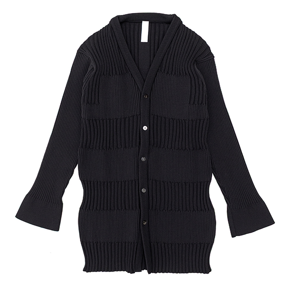 CFCL サイズ3 リブ編み黒長袖カーディガン CFCL サイズ3 リブ編み黒長袖カーディガン CFCL (Women)のカーディガン