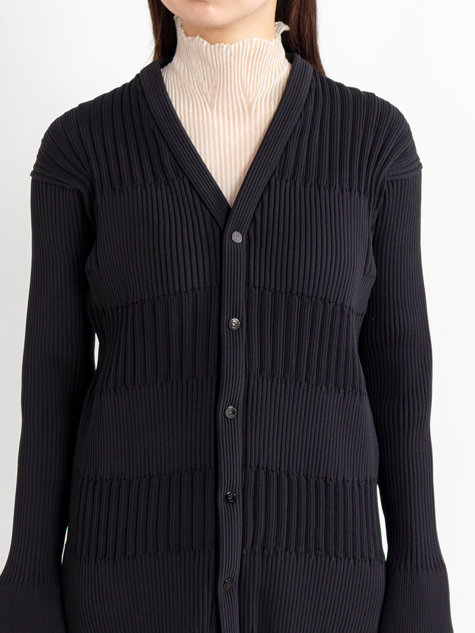 FLUTED LONG CARDIGAN-フレアロングカーディガン-CFCL（シーエフ