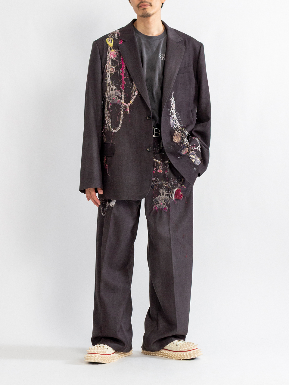 EMBROIDERED CHAIN TAILORED JACKET-エンブロイダードチェーン