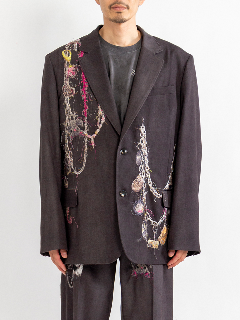 せ*う様 【最安価】Embroidered Chain Tailored Tro イデアル公式オンラインショップ / EMBROIDERED CHAIN TAILORED