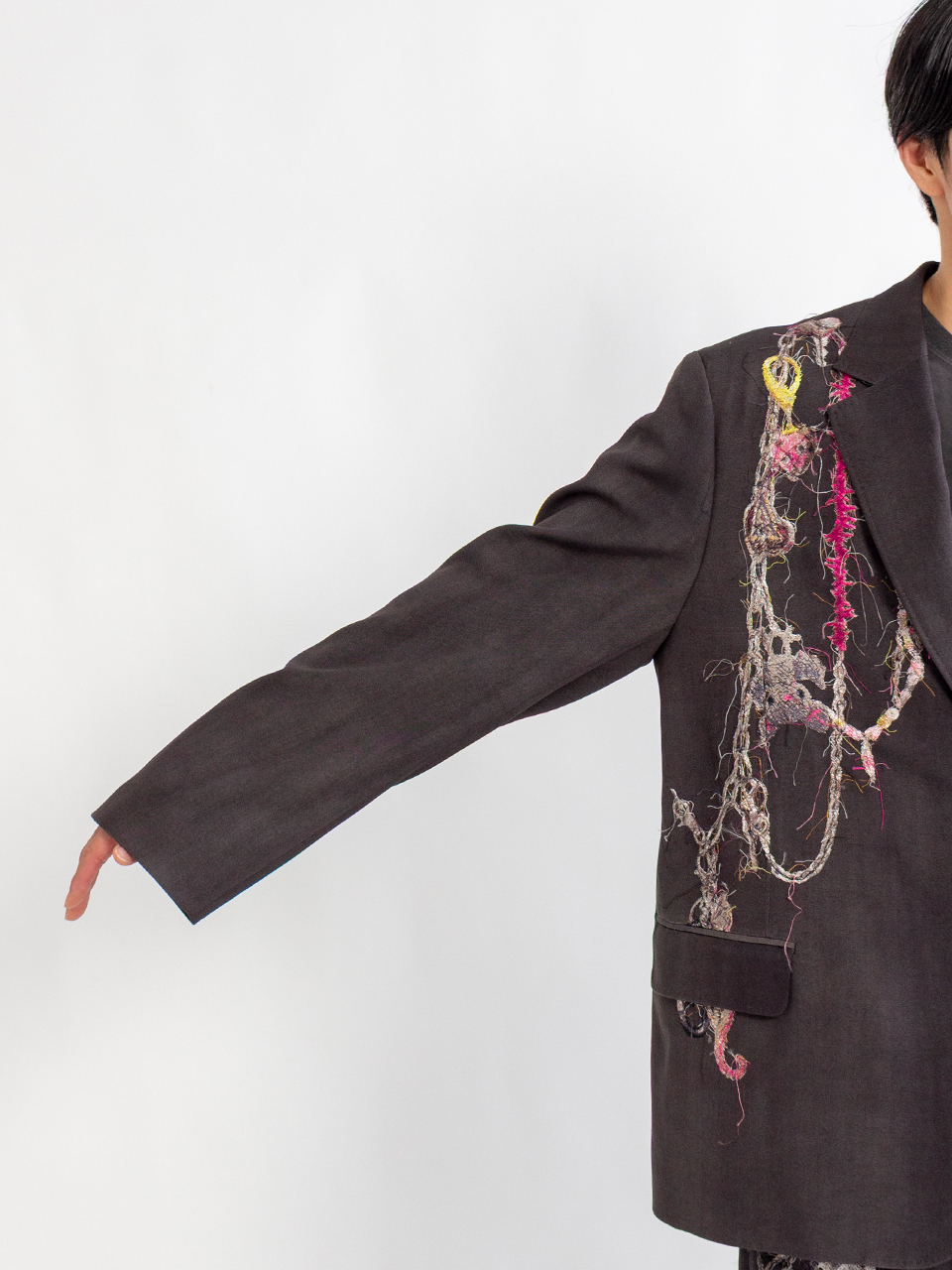 Doublet 25AW-エンブロイダードチェーンテーラードスラックス Doublet 25AW-エンブロイダードチェーンテーラードスラックス