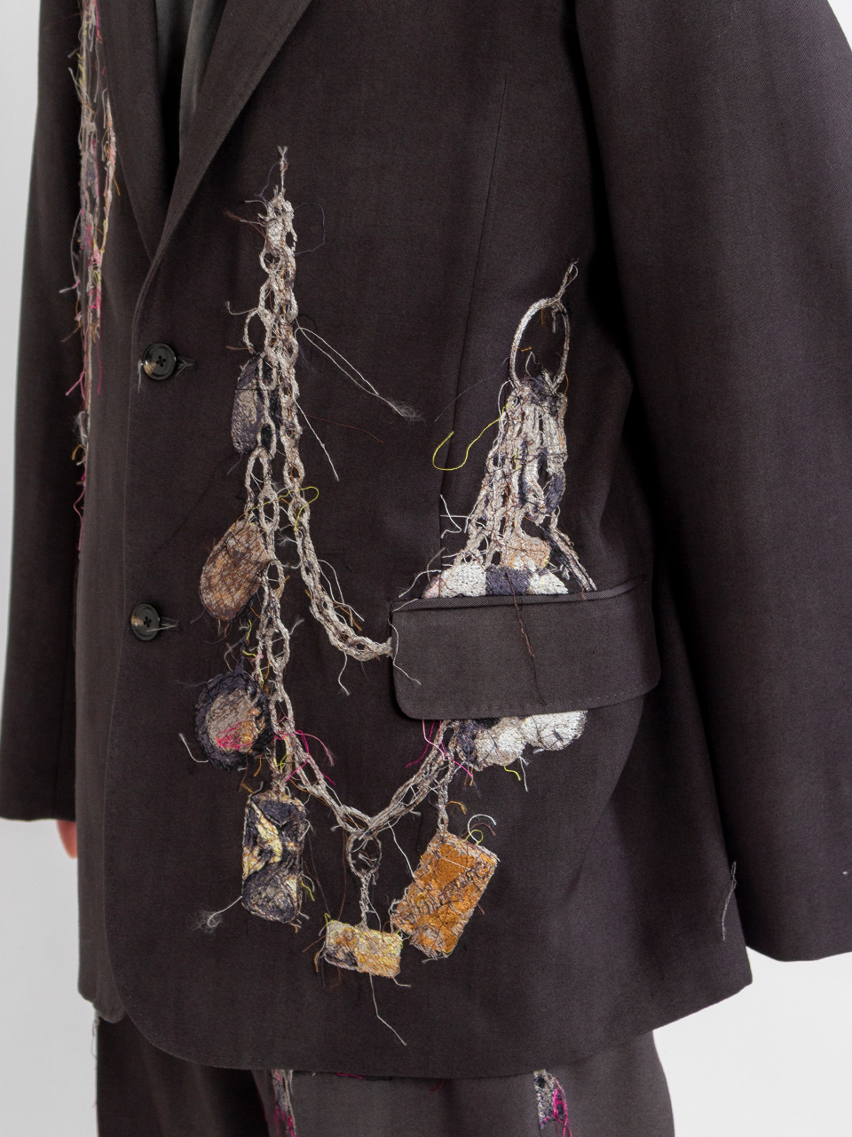 Doublet 25AW-エンブロイダードチェーンテーラードスラックス EMBROIDERED CHAIN TAILORED JACKET-エンブロイダードチェーン