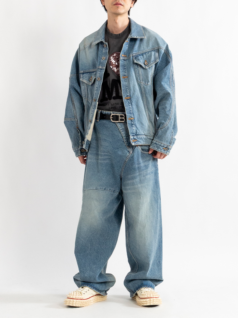 DISTORTED CUTTING DENIM JACKET-ディストーティドカッティング