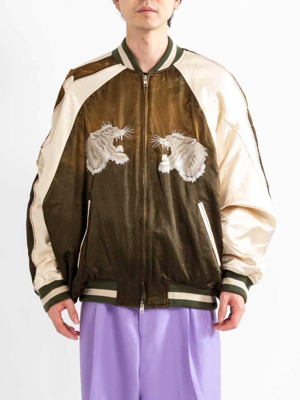 DISTORTED CUTTING SOUVENIOR JACKET-ディストーティド