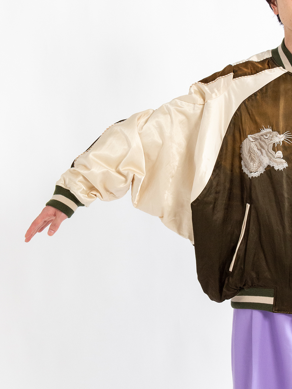 DISTORTED CUTTING SOUVENIOR JACKET-ディストーティド