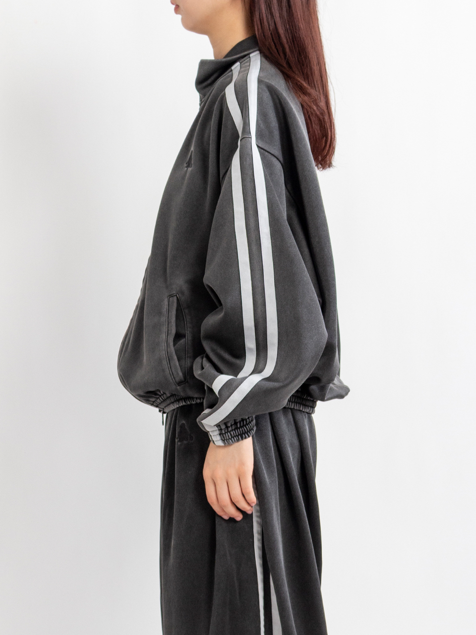 FADED BLACK TRACK JACKET-フェイデッドブラックトラック