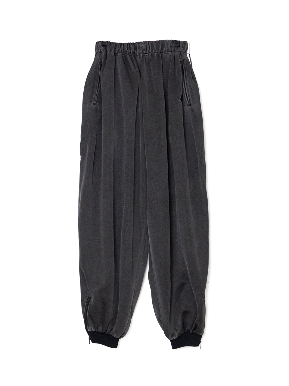 FADED BLACK TRACK PANTS-フェイデッドブラックトラックパンツ