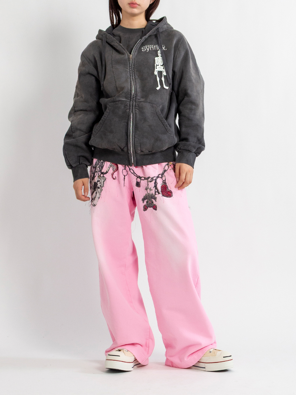 WASTE-REDUCING ALGORITHM HOODIE-ウェイストリデューシング