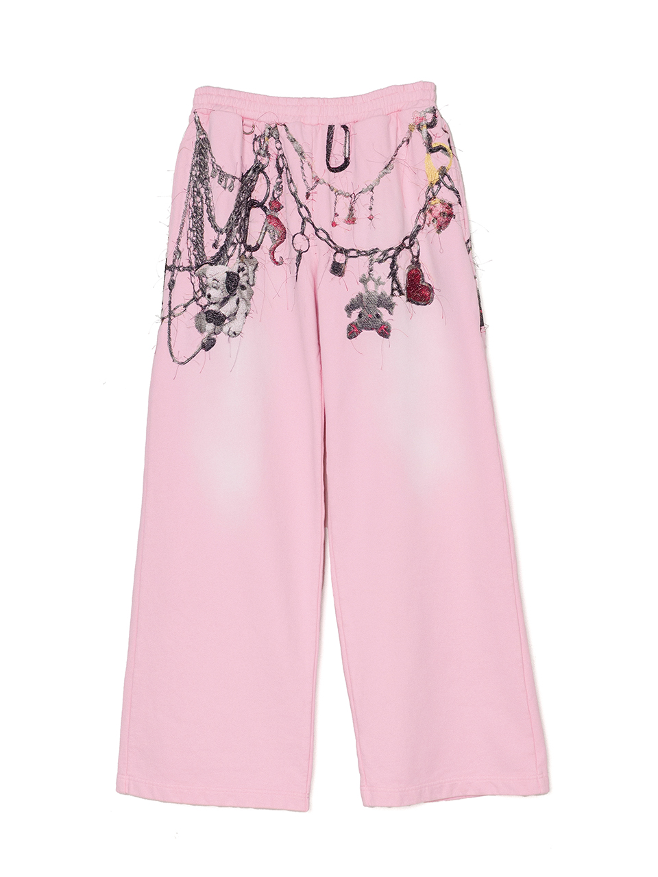 パンツ doublet EMBROIDERD CHAIN TROUSERS EMBROIDERED CHAIN SWEATPANTS-エンブロイダードチェーンスウェット