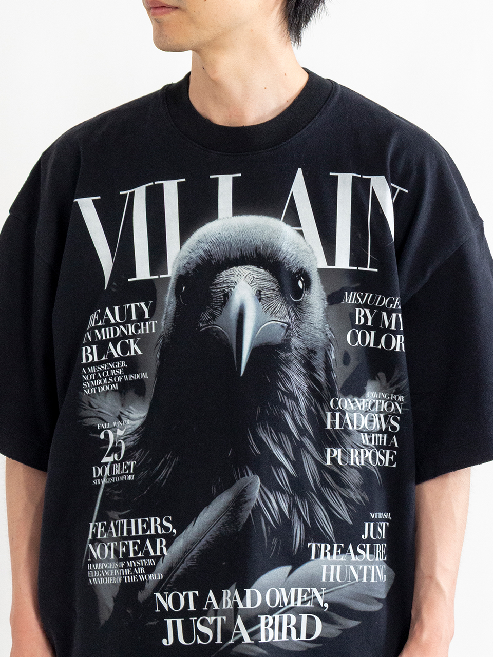 doublet 25aw VILLAIN Tシャツ Lサイズ ブラック doublet 25aw 