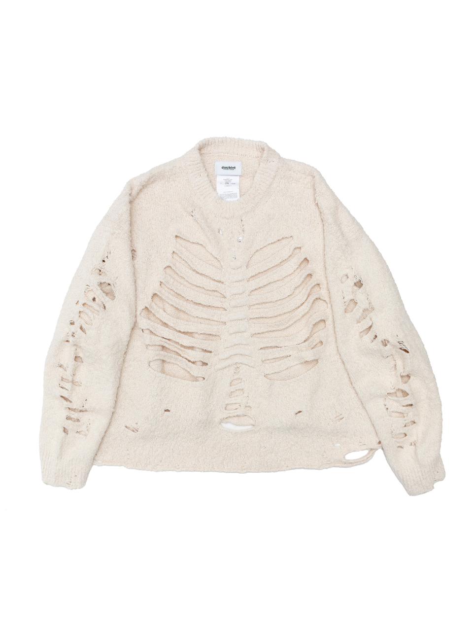 RIBCAGE KNIT PULLOVER-リブケージニットプルオーバー-doublet