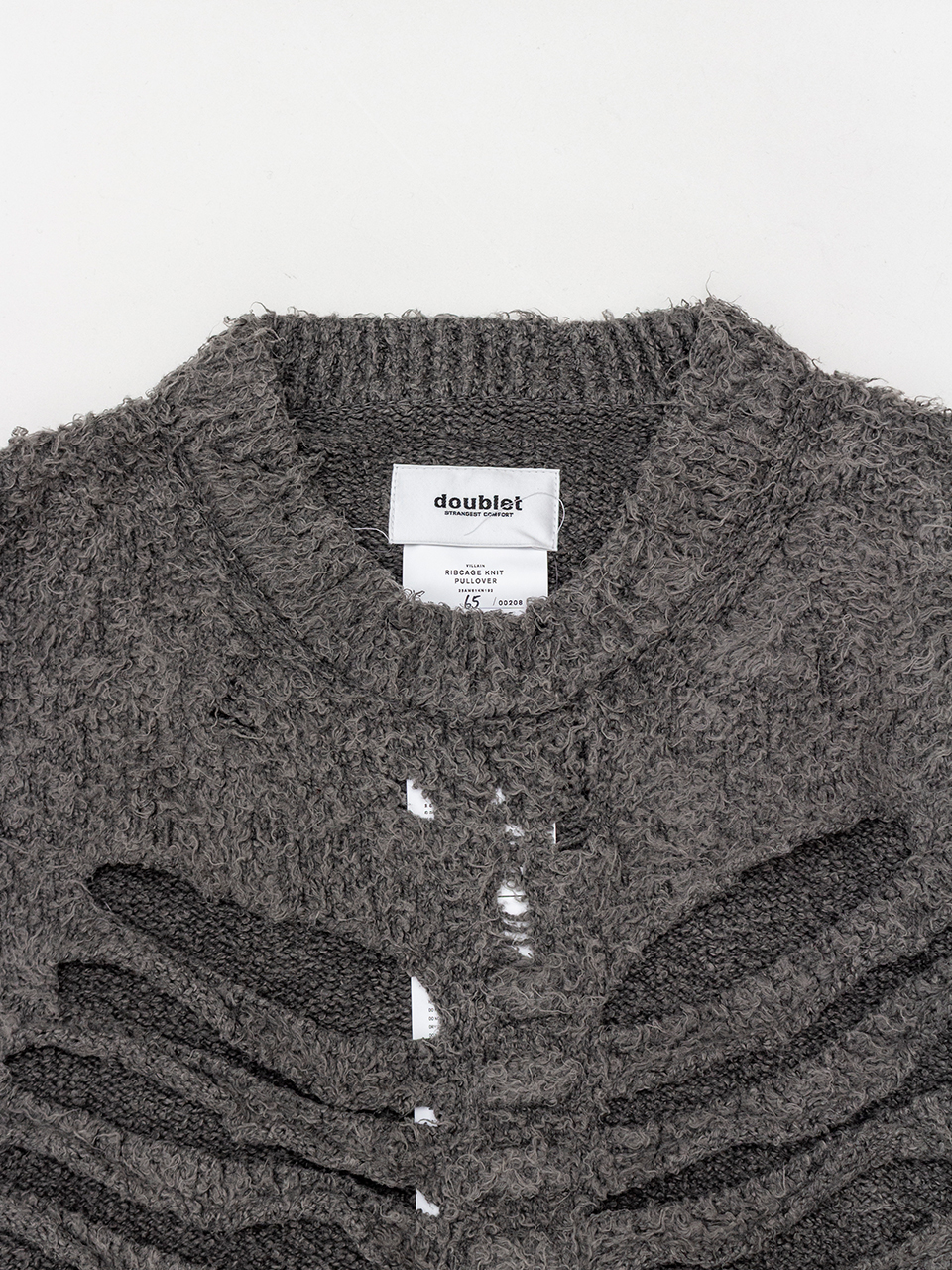 RIBCAGE KNIT PULLOVER-リブケージニットプルオーバー-doublet