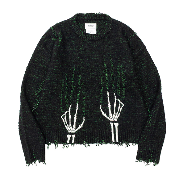 トップス doublet skelton scratch ds knit M SKELTON SCRATCH KNIT PULLOVER | doublet（ダブレット） |Good Wood