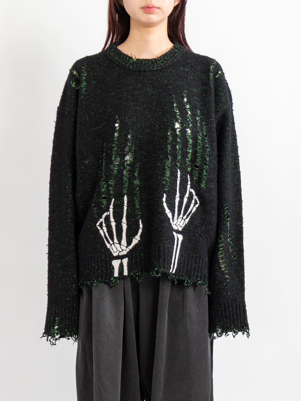 レア　ヴィンテージ　ウッデンハーツ　ダーター・ダブルスイッシャー　2つまとめて SKELTON SCRATCH KNIT PULLOVER-スケルトンスクラッチニットプル