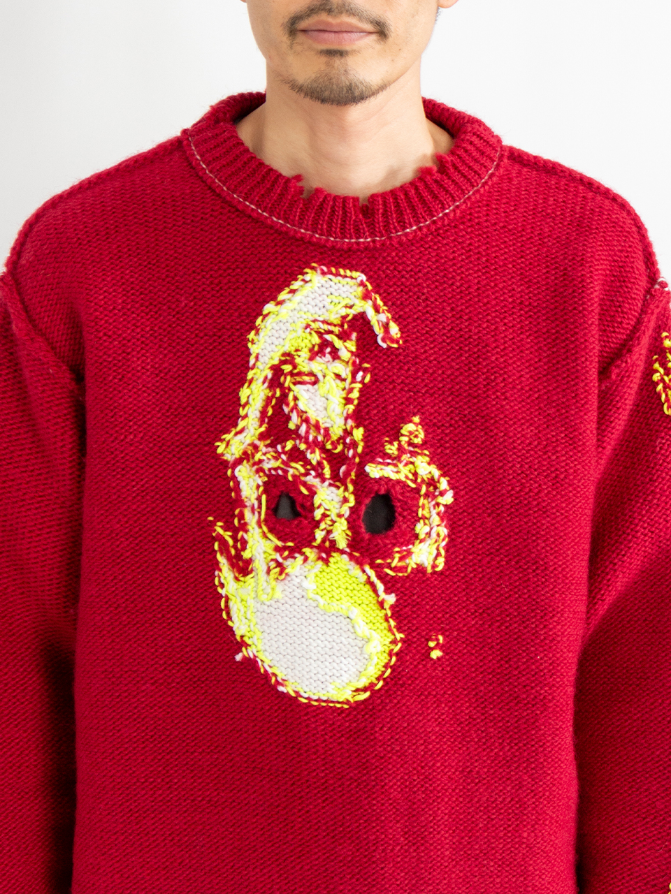 【中古】 I’m Gonna Get You DoubleNation GLOW-IN-TEE-DARK SKULL KNIT PULLOVER-グローインティーダーク