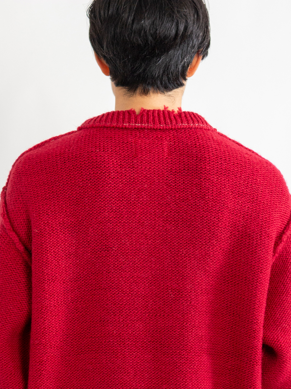 GLOW-IN-TEE-DARK SKULL KNIT PULLOVER-グローインティーダーク