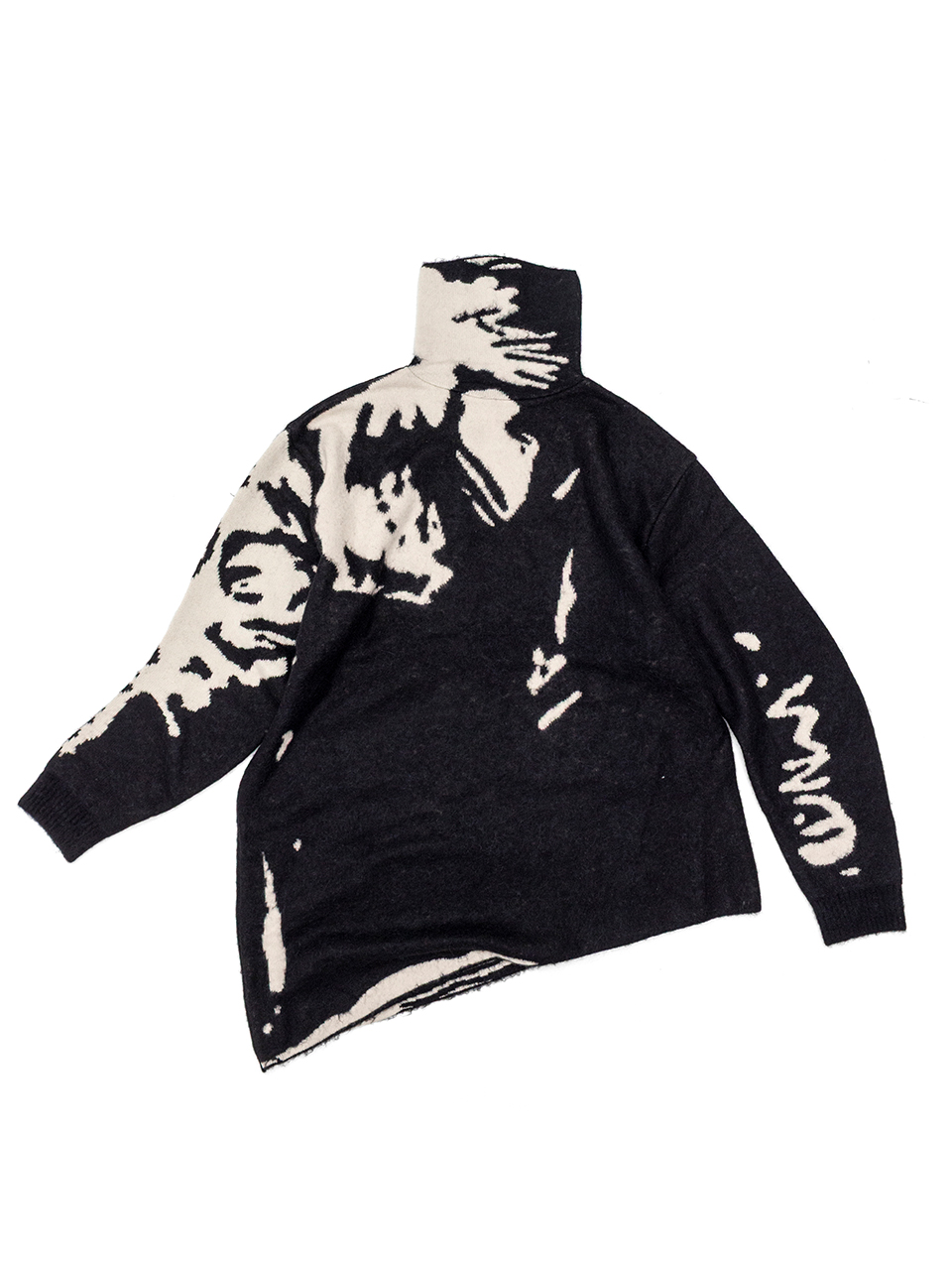 GRAFFITI JACQUARD KNIT PULLOVER -グラフィティジャガードニットプル