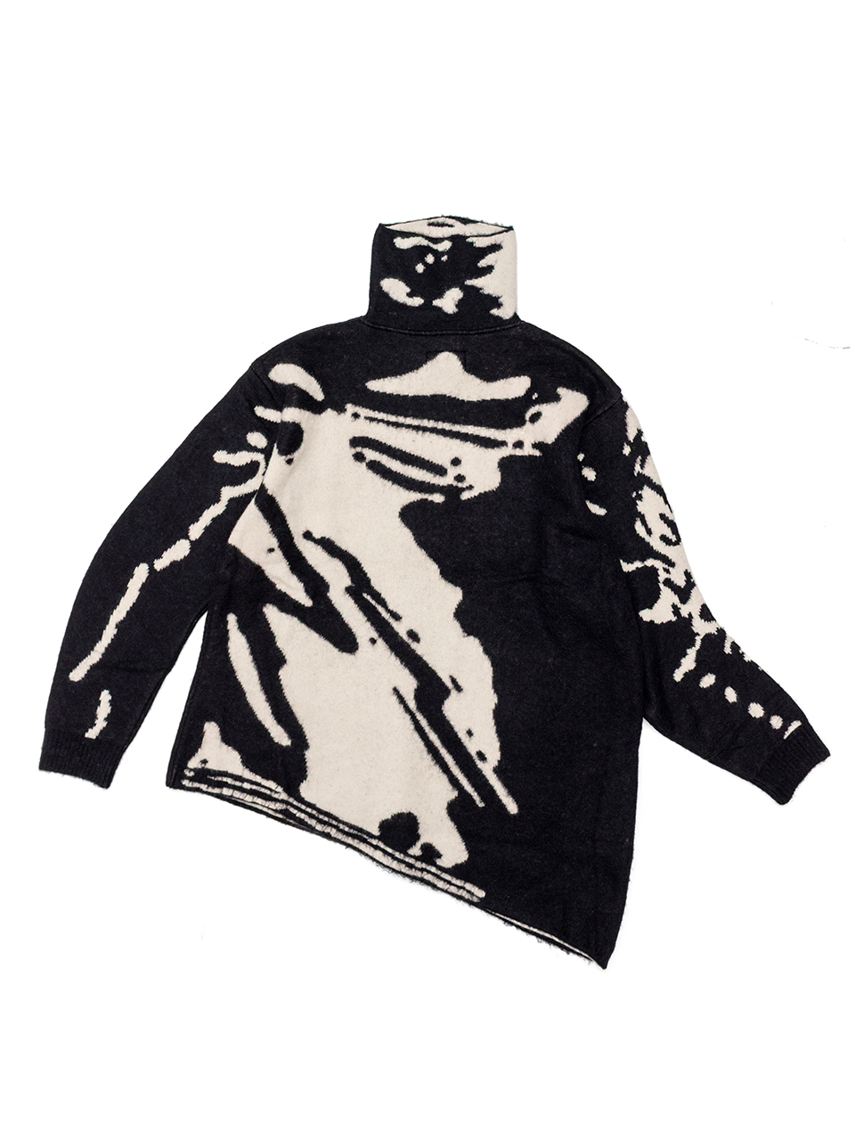 GRAFFITI JACQUARD KNIT PULLOVER -グラフィティジャガード