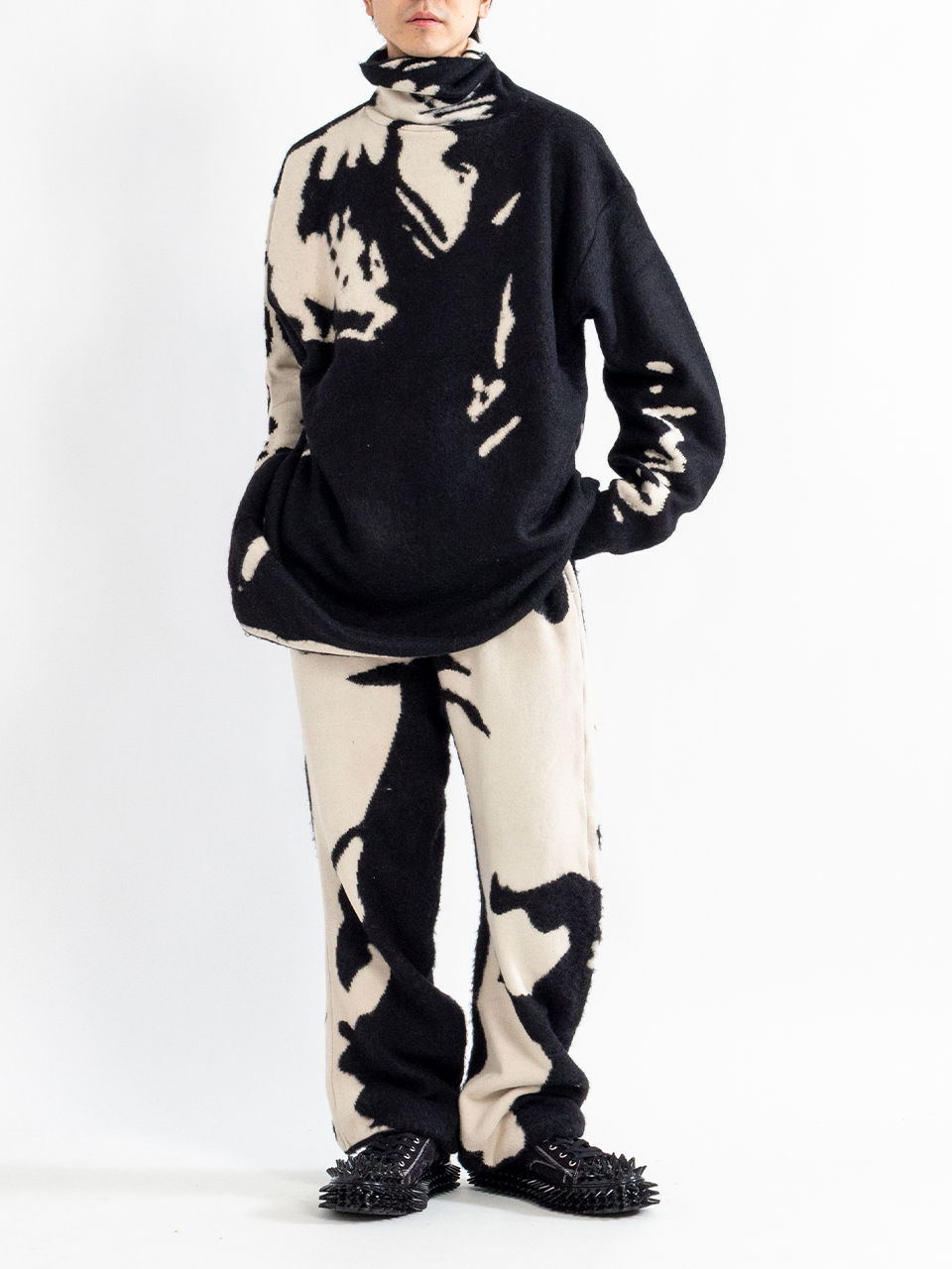 パンツ doublet (PHOTO PRINT PANTS) doublet / SEE-THROUGH PHOTO PRINT DENIM PANTS-doubletの通販EQUAL