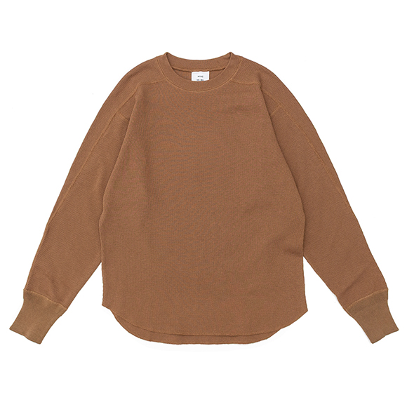 新品HYKE ハイク サーマルTHERMAL SHIRT REGULAR FIT THERMAL SHIRT / REGULAR FIT-サーマルシャツ/レギュラー