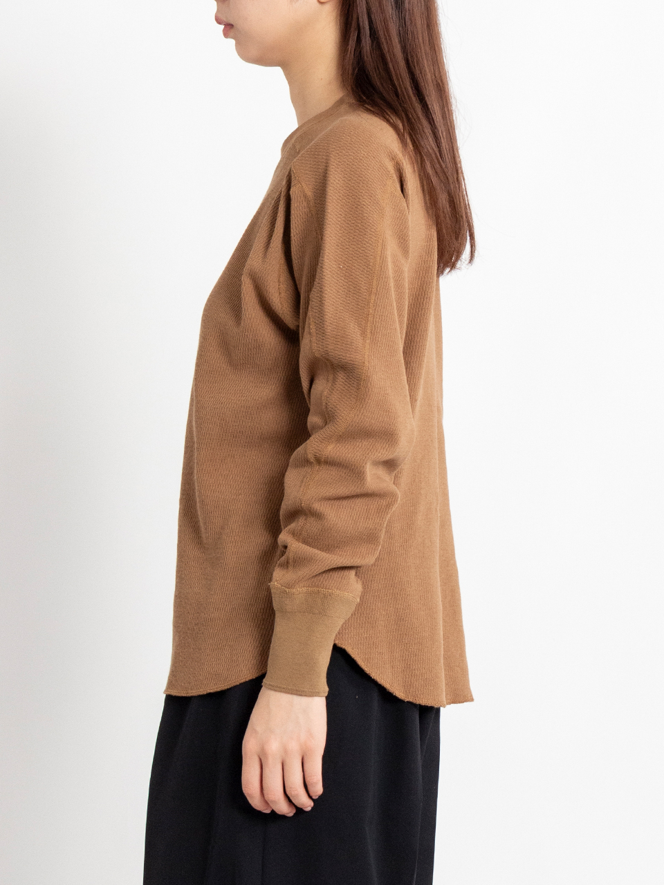 トップス HYKE / THERMAL SHIRT/REGULAR FIT (BEIGE) HYKE / THERMAL SHIRT/REGULAR FIT (BLACK , WHITE , BEIGE