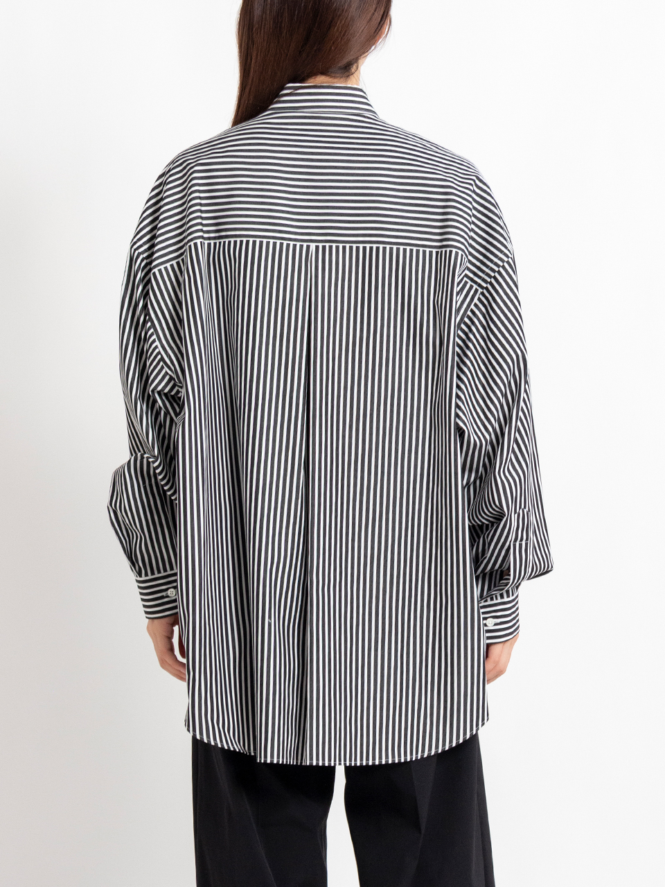 Choriページ High Count Broad L/S Oversized Regular Collar Shirt-ハイ