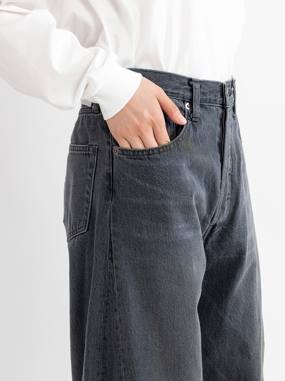 DEFORMATION WIDE DENIM JEANS-デフォルメーションワイドデニム