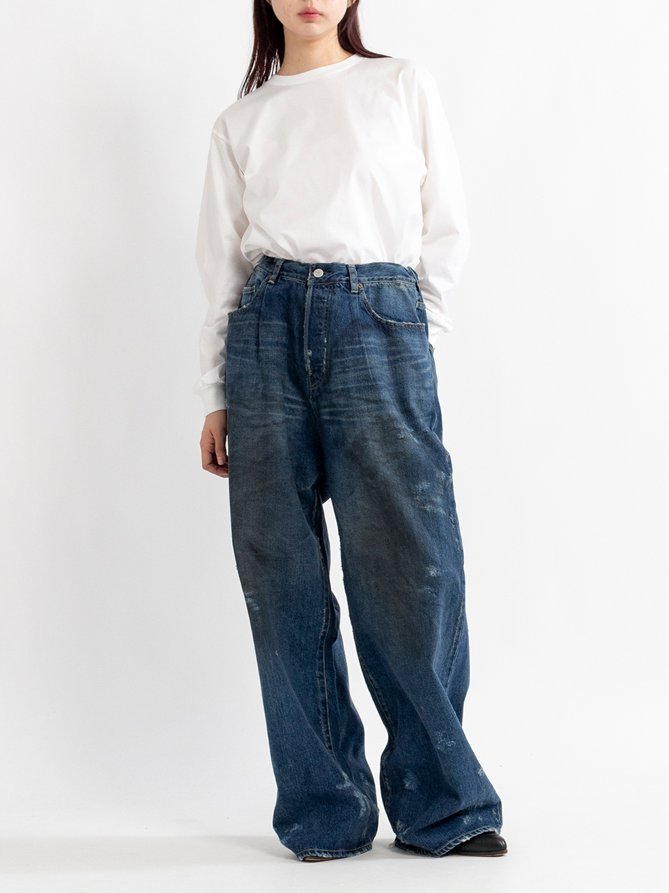 BAGGY DENIM JEANS-バギーデニムジーンズ-ssstein（シュタイン