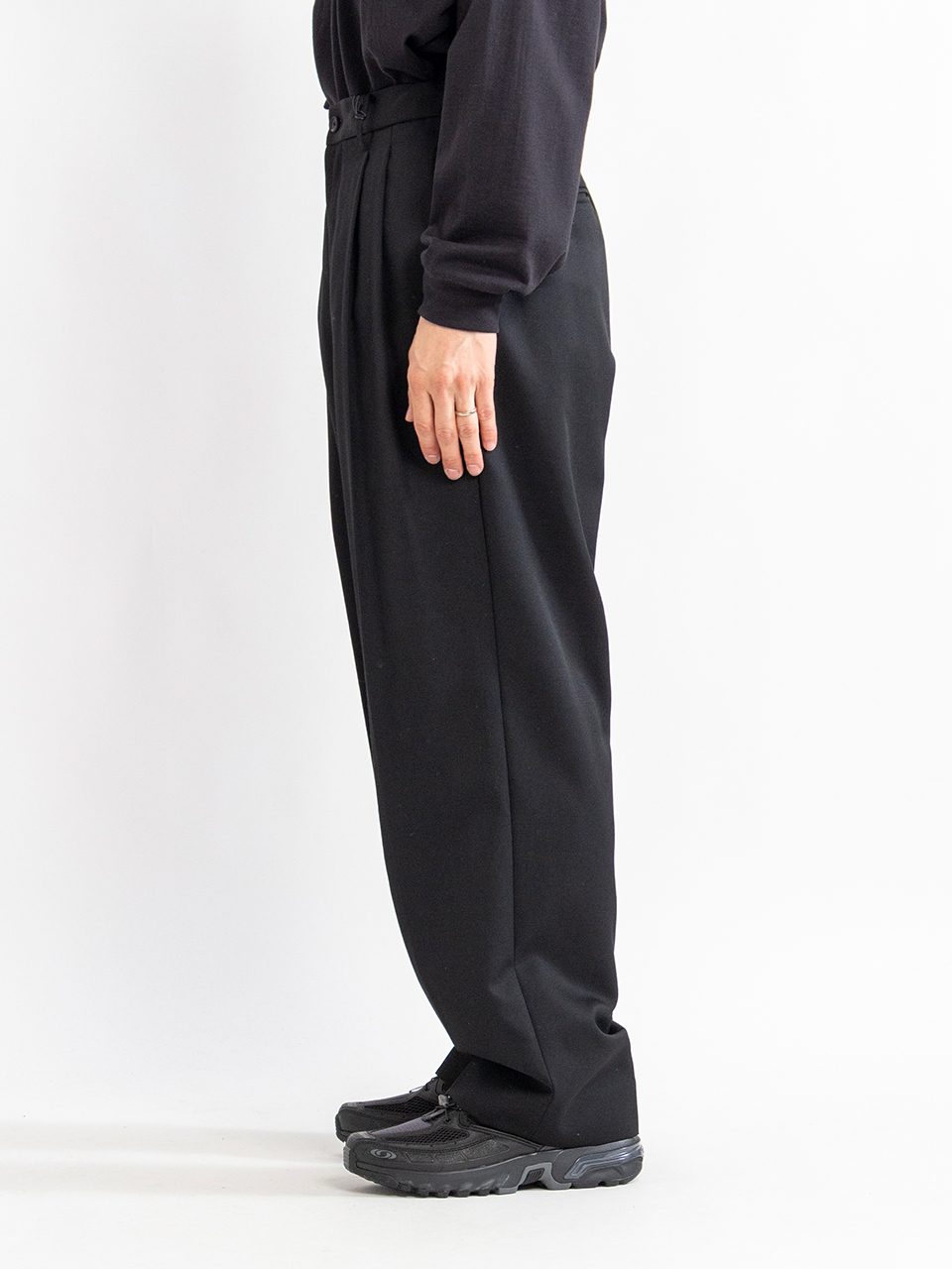 TWO TUCK EASY TROUSERS-ツータックイージートラウザー-ssstein