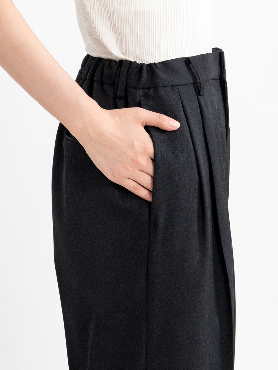 TWO TUCK EASY TROUSERS-ツータックイージートラウザー-ssstein