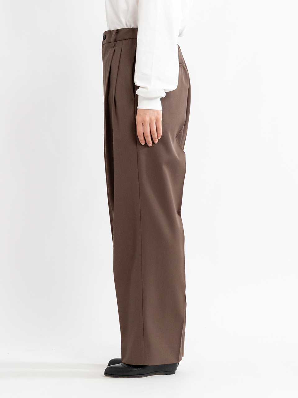 TWO TUCK EASY TROUSERS-ツータックイージートラウザー-ssstein