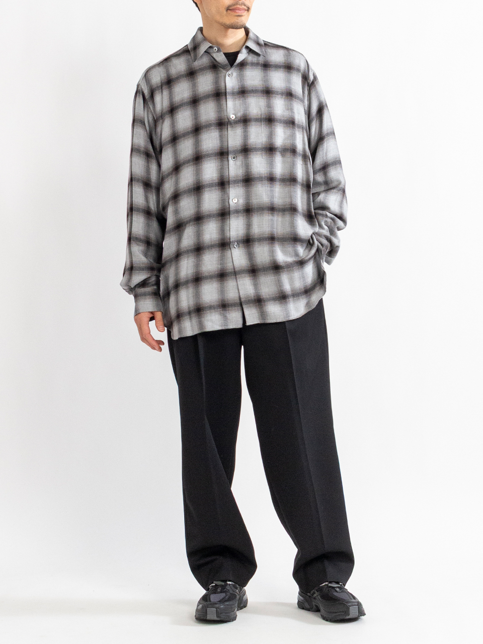 TWO TUCK EASY TROUSERS-ツータックイージートラウザー-ssstein
