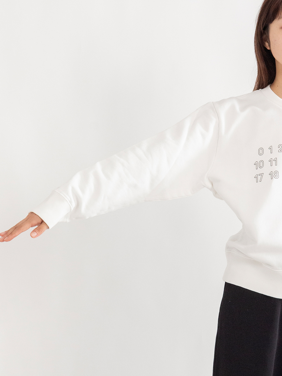 【新品未使用タグ付き✨️】MM6 スウェット ロゴプリント刺繍 Logo print sweatshirt-ロゴプリントスウェットシャツ-MM6