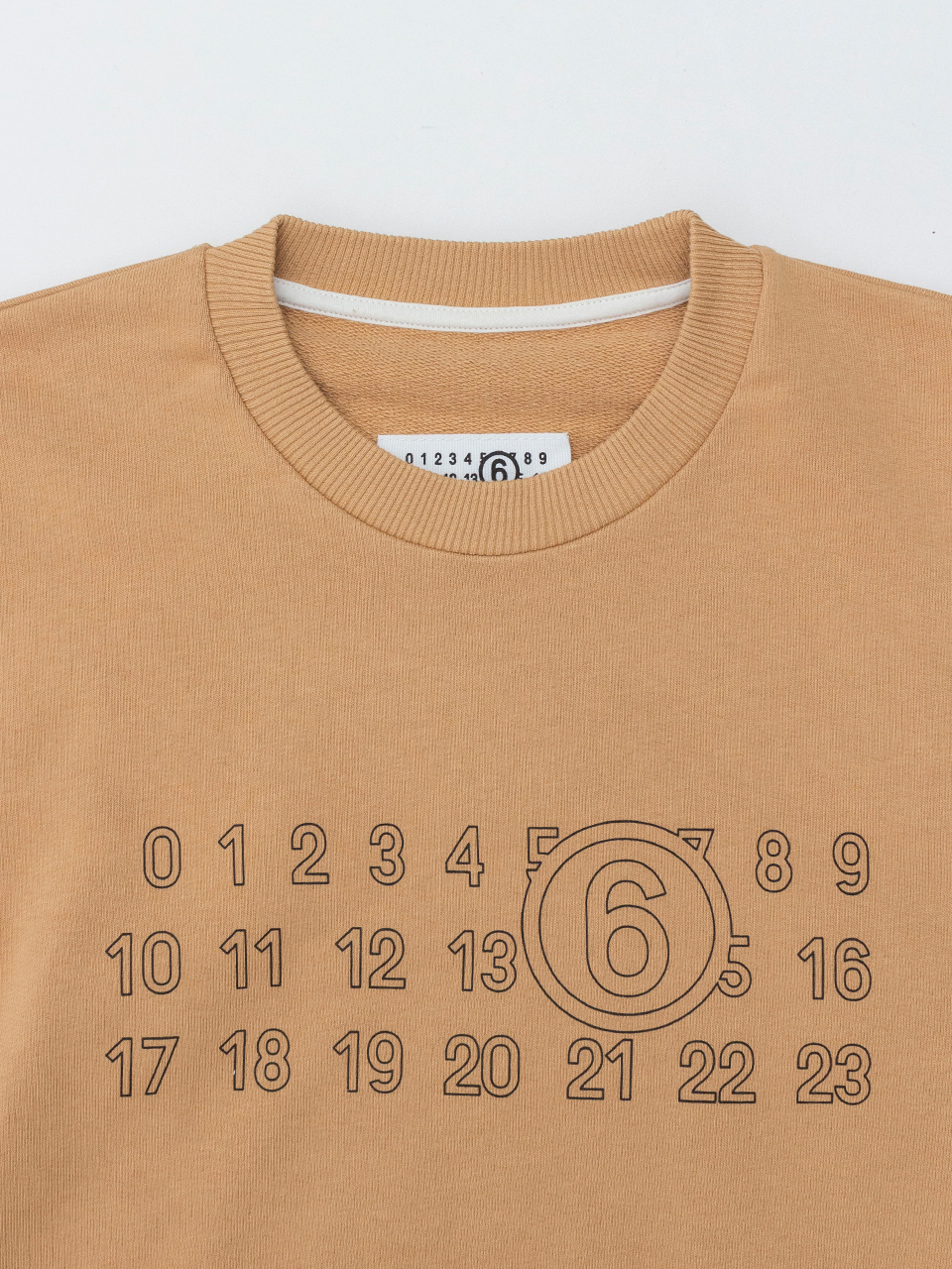 Logo print sweatshirt-ロゴプリントスウェットシャツ-MM6