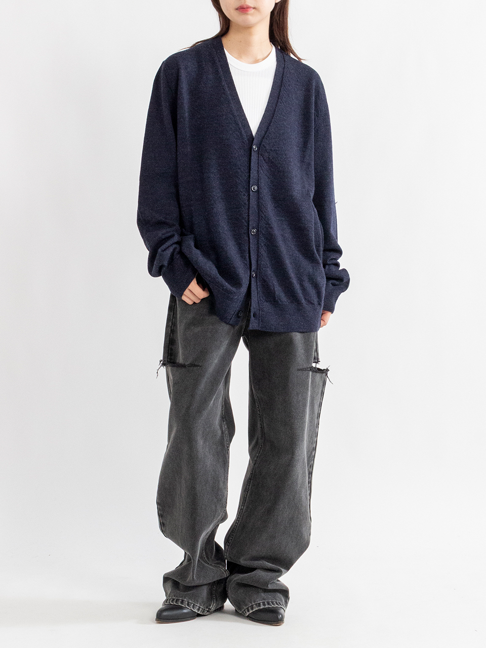定価146300円MaisonMargiela21AWエルボーパッチカーディガン 定価146300円MaisonMargiela21AWエルボーパッチカーディガン