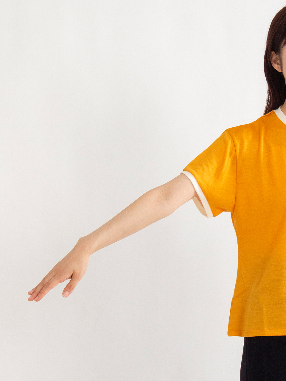 Wool jersey ringer Tee-ウールジャージーリンガーTシャツ