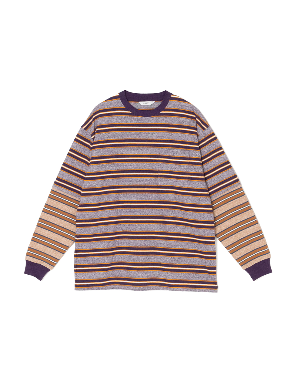 Multi border layered l/s-マルチボーダーレイヤードロング