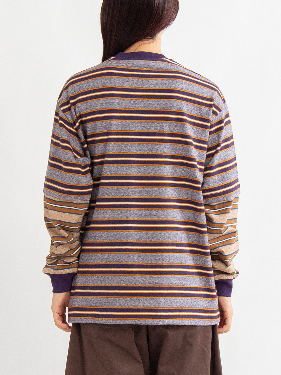 Multi border layered l/s-マルチボーダーレイヤードロング