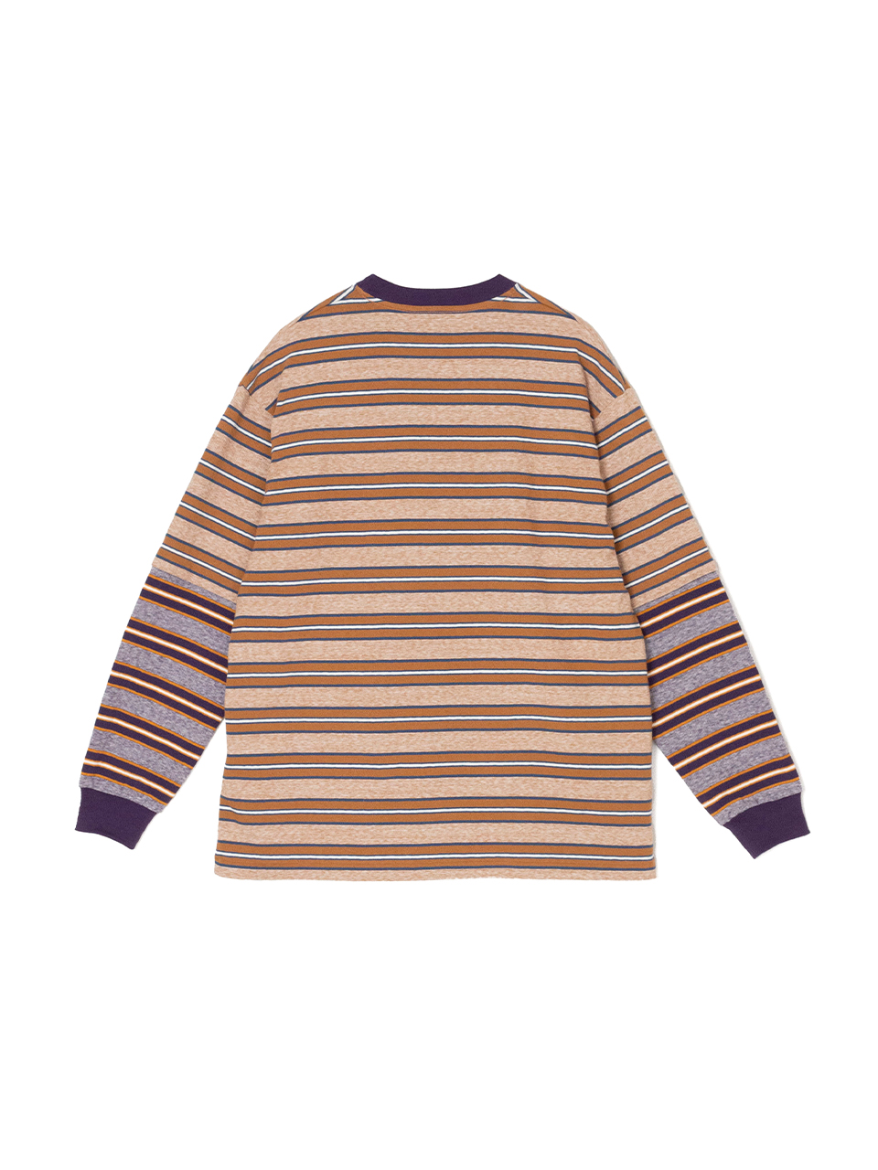 PHEENY フィーニー MULTI BORDER POCKET TEE 美品 PHEENY/MULTI BORDER POCKET TEE(KHAKI)