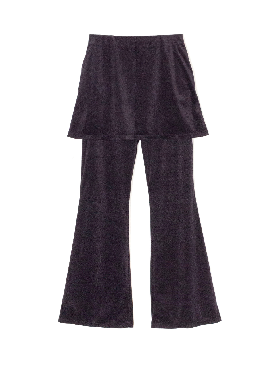 Sheer velour layered pants-シアーベロアレイヤードパンツ