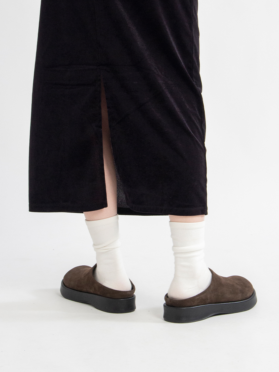 Sheer velour camisole dress-シアーベロアキャミソールドレス-PHEENY