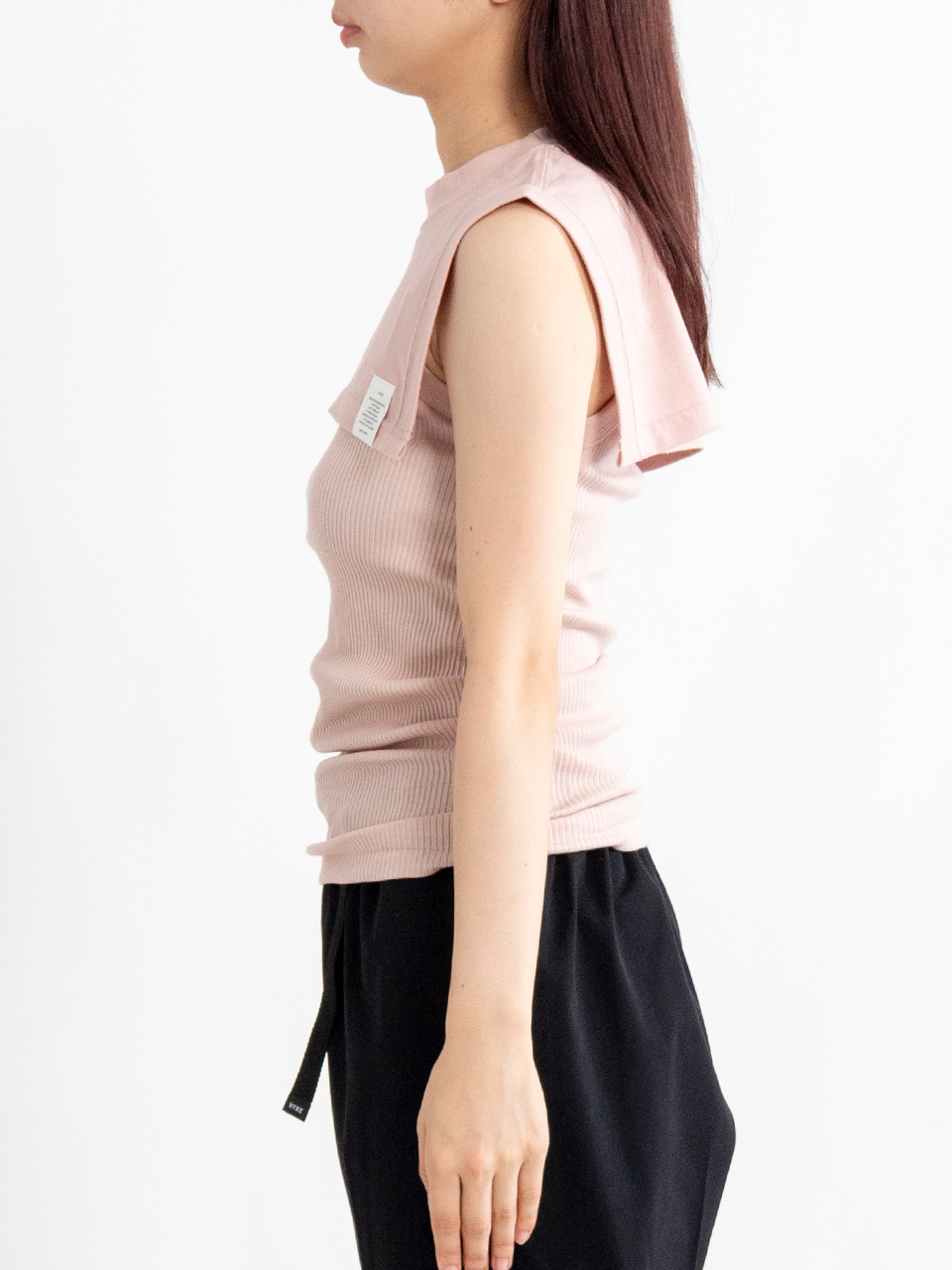 CROPPED OVERLAY TOP (6.5OZ)-クロップオーバーレイトップ-HYKE