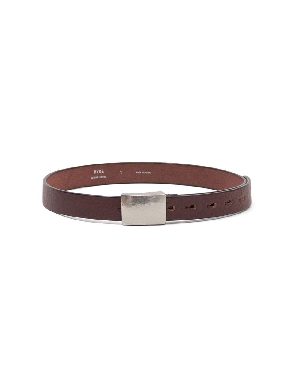 【新品未使用】HYKE 2020SS LOOK4 BELT ベルト LEATHER SQUARE BUCKLE BELT-レザースクエアバックルベルト-HYKE