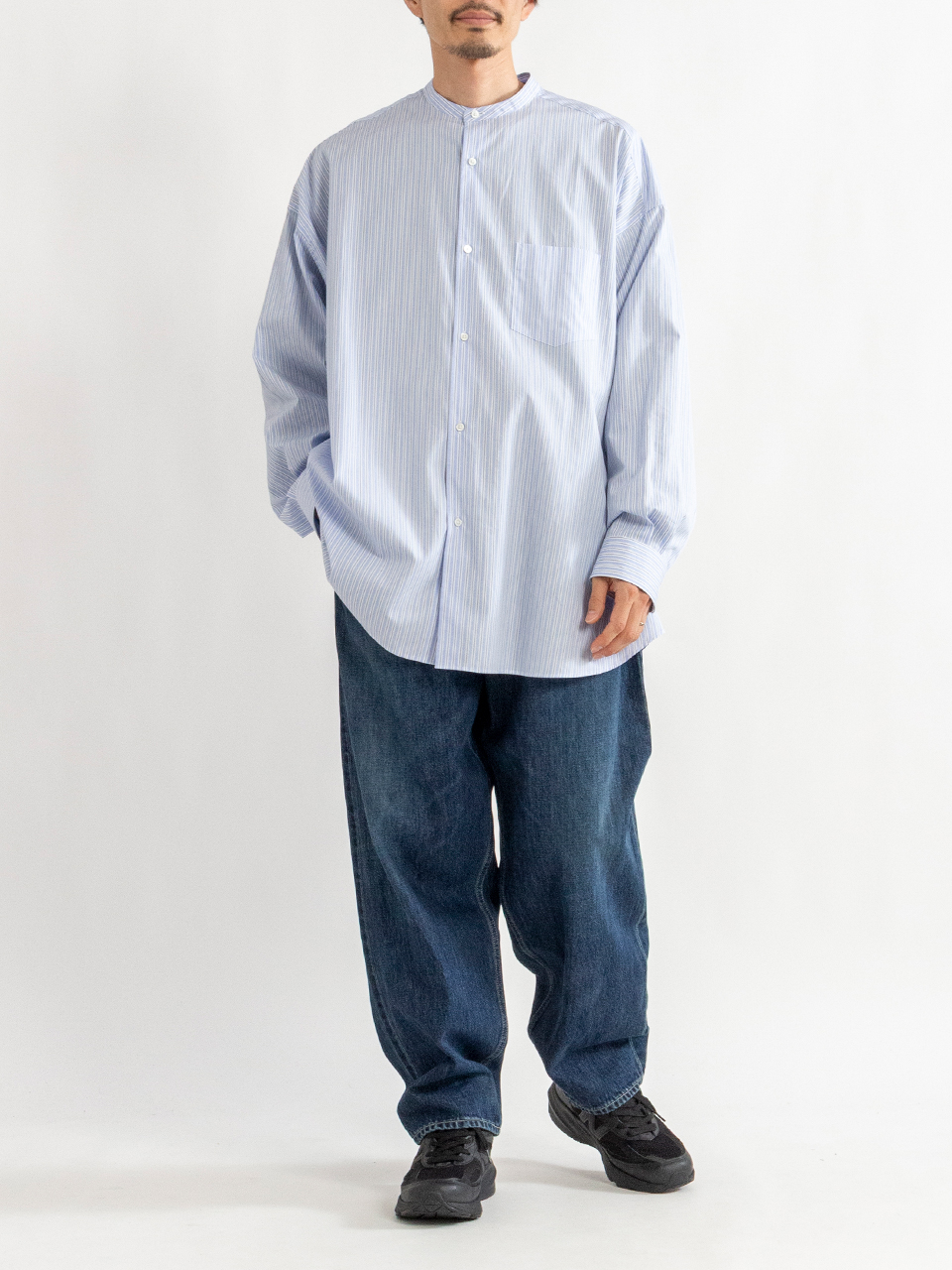 Selvage Denim Two Tuck Tapered Pants-セルビッジデニム