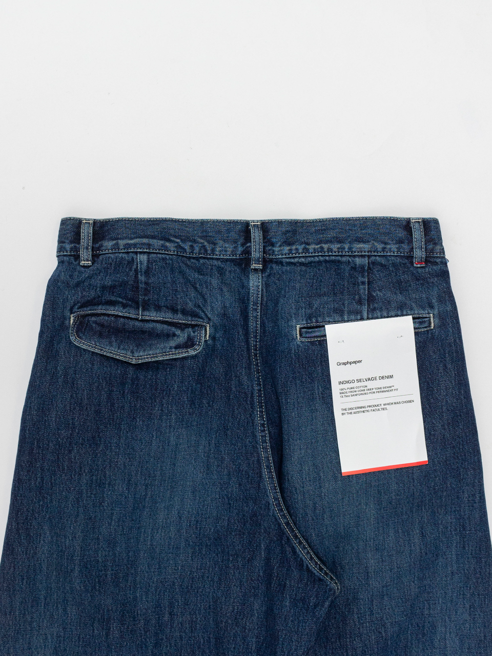 パンツ Graphpaper Selvage Denim Two Tuck Wide Graphpaper Selvage Denim Two Tuck Wide Pants - DARK FADE