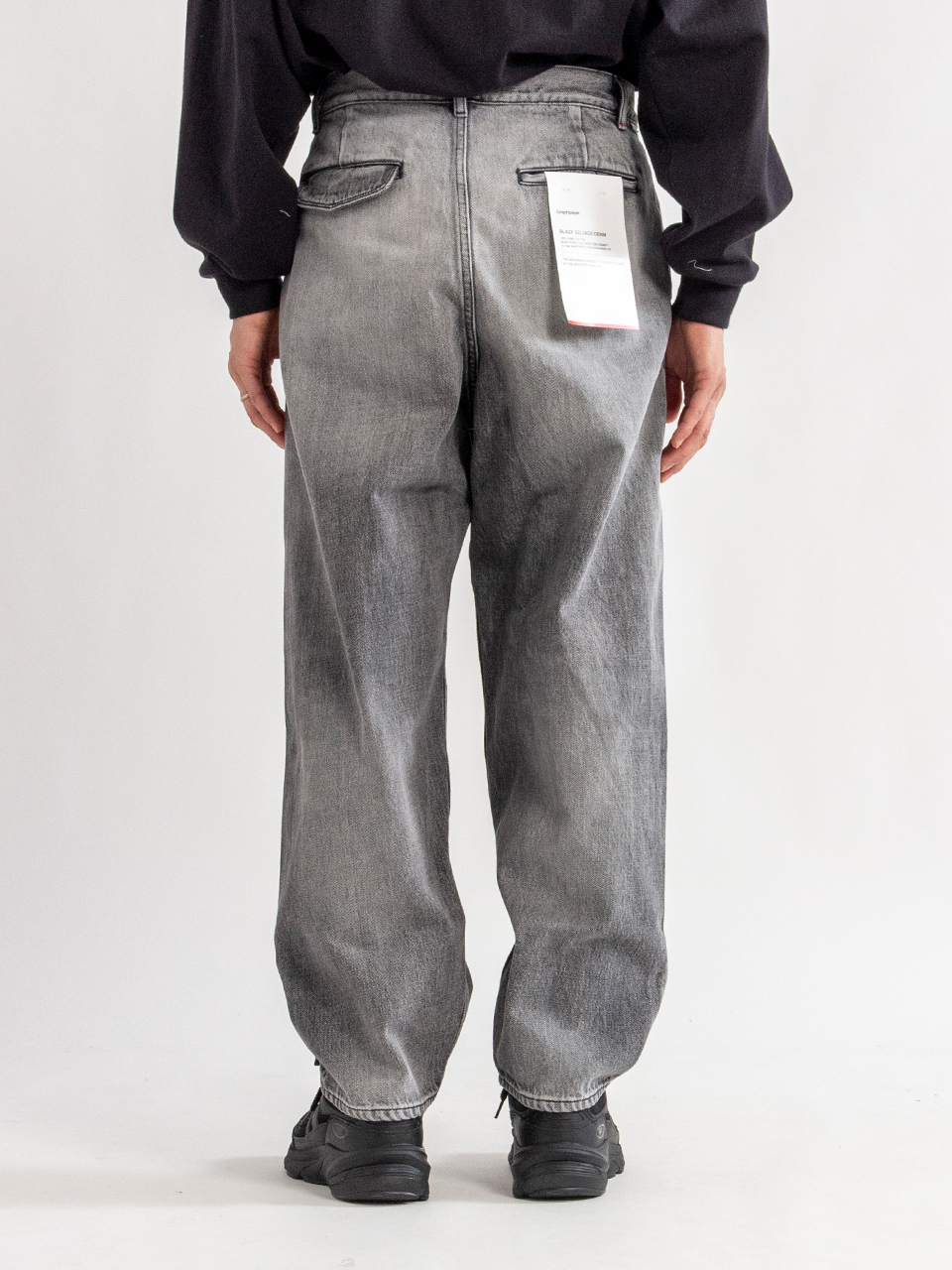 Selvage Denim Two Tuck Tapered Pants-セルビッジデニム