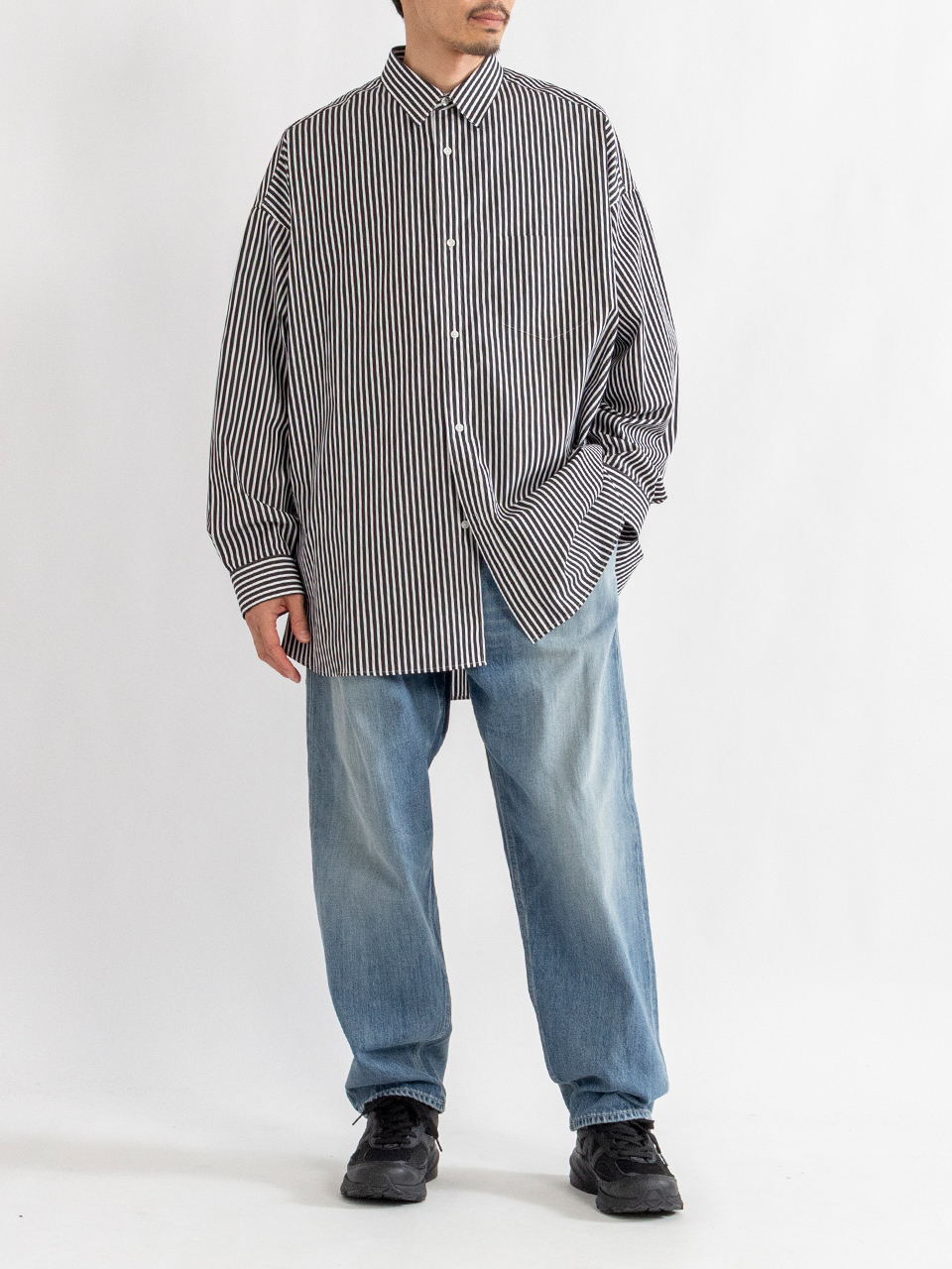 Selvage Denim Two Tuck Tapered Pants-セルビッジデニム